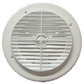 D&W D&W 6840WH Louvered Aireport RV Air Conditioner Ceiling Vent - White 6840WH